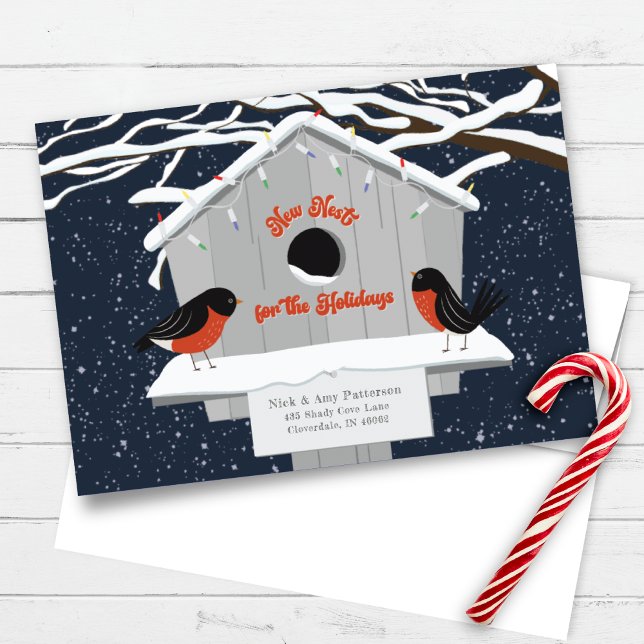 Moving Announcement Holiday Navy (Creator Uploaded)