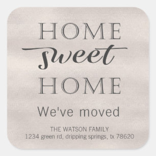 Moving Announcement   Home Sweet Home Sticker