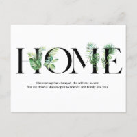 Moving Announcement I've Moved Postcard