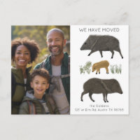 MOVING ANNOUNCEMENT Javelina Family Desert CUSTOM
