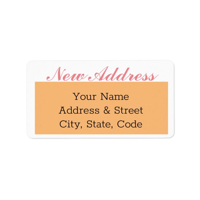 Moving Announcement New Address Stickers (Front)