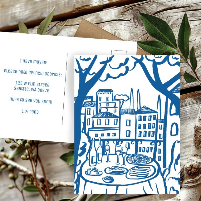 MOVING ANNOUNCEMENT New Apartment Address Balcony Postcard (MOVING ANNOUNCEMENT New Apartment Address Balcony Postcard
)