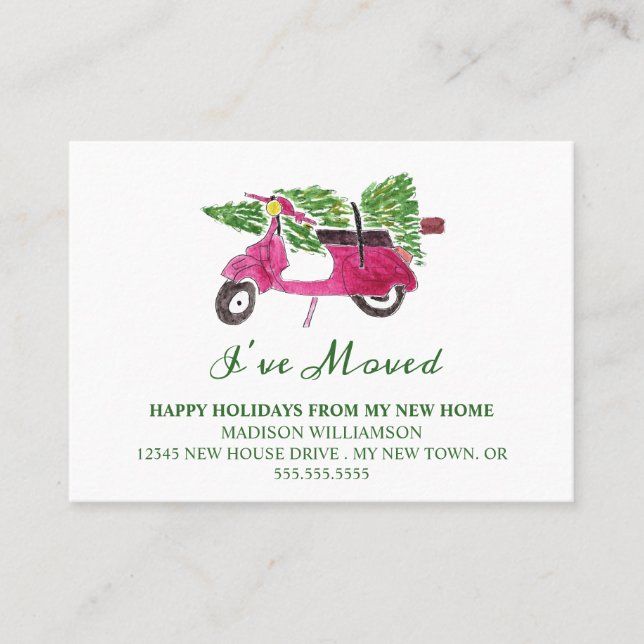 Moving Announcement |  New Home for the Holidays (Front)