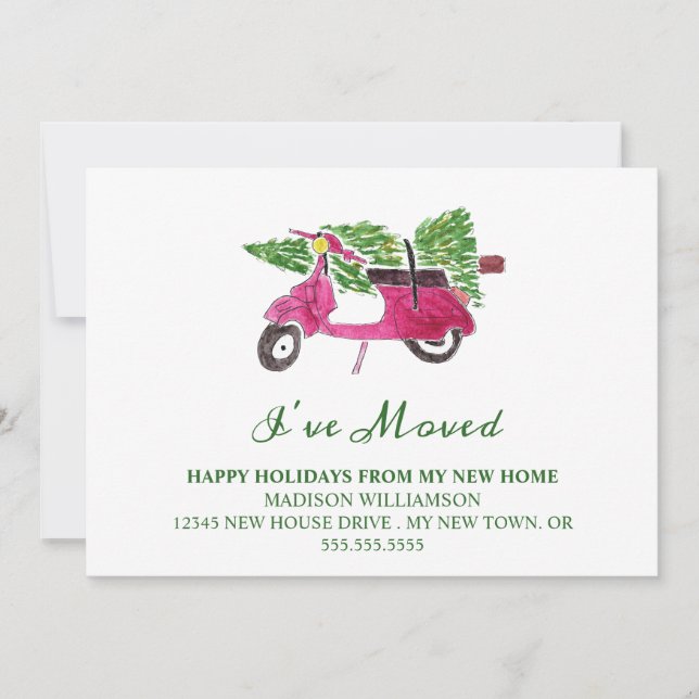 Moving Announcement |  New Home for the Holidays (Front)