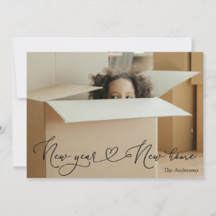 Moving Announcement New Year New Home 