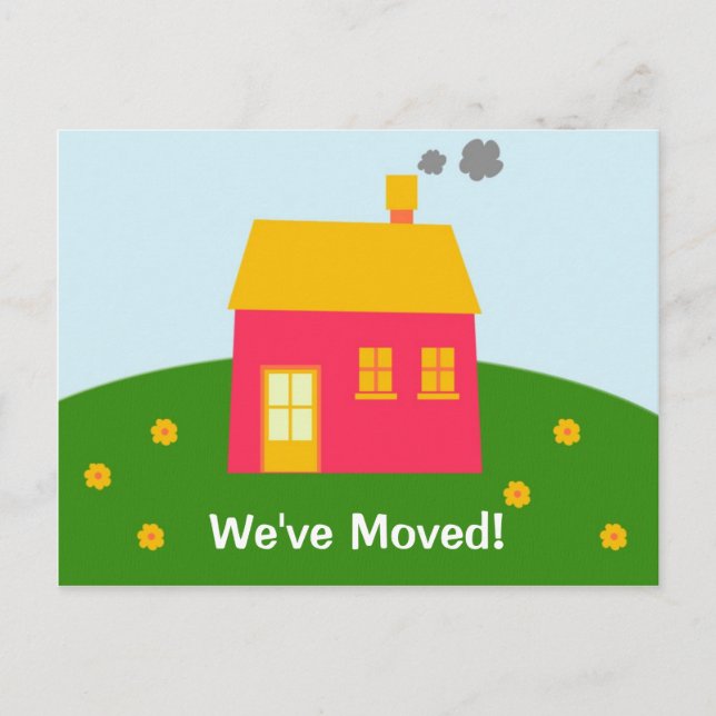 Moving Announcement Postcard (Front)