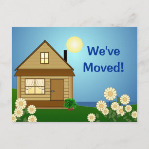 Moving Announcement postcard