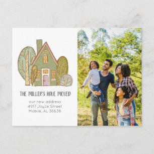 Moving Announcement Postcard   New Neighbourhood