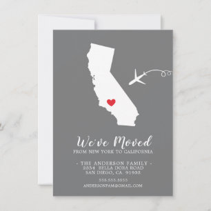 Moving Announcement State California