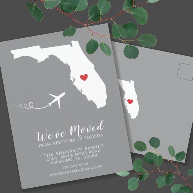Moving Announcement | State Florida Post Card (Creator Uploaded)
