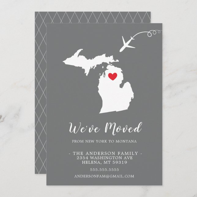 Moving Announcement | State MONTANA (Front/Back)