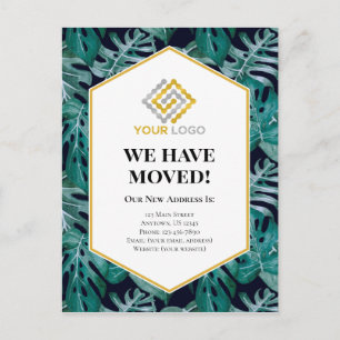 Moving Announcement Tropical Business Postcard