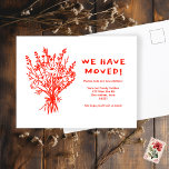 MOVING ANNOUNCEMENT Wildflower Bouquet Cute Doodle Postcard<br><div class="desc">Send a message about your move to friends and family members with this lovely floral art. Customise this hand drawn card with your own text on the front and back! Customise by clicking "personalise" to change the text or "edit design" to change fonts, colours and more! Let me know if...</div>