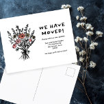 MOVING ANNOUNCEMENT Wildflower Bouquet Cute Doodle Postcard<br><div class="desc">Send a message about your move to friends and family members with this lovely floral art. Customise this hand drawn card with your own text on the front and back! Customise by clicking "personalise" to change the text or "edit design" to change fonts, colours and more! Let me know if...</div>