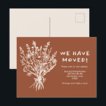 MOVING ANNOUNCEMENT Wildflower Bouquet Cute Doodle Postcard<br><div class="desc">Send a message about your move to friends and family members with this lovely floral art. Customise this hand drawn card with your own text on the front and back! Customise by clicking "personalise" to change the text or "edit design" to change fonts, colours and more! Let me know if...</div>