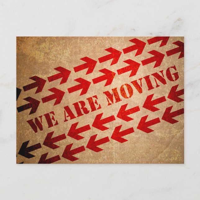 Moving Box and Arrows Announcement (Front)