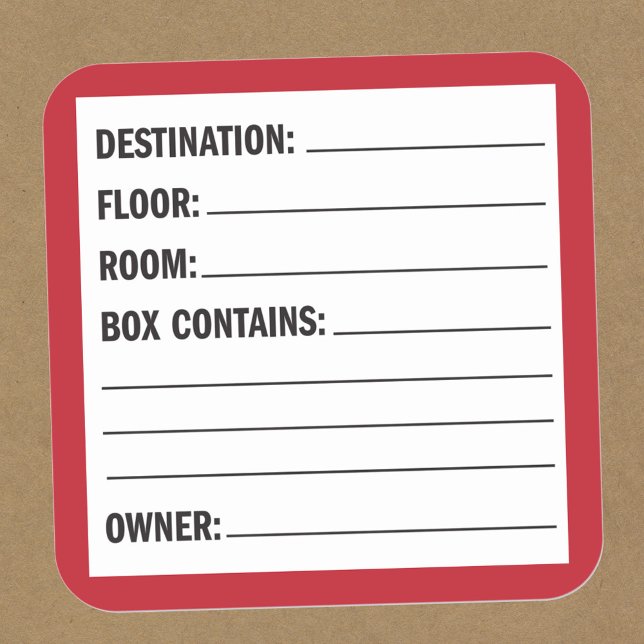 Moving Box Contents Label (Creator Uploaded)