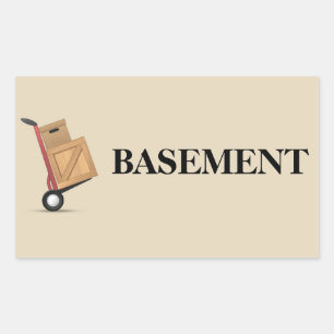 Moving Box Label - Basement