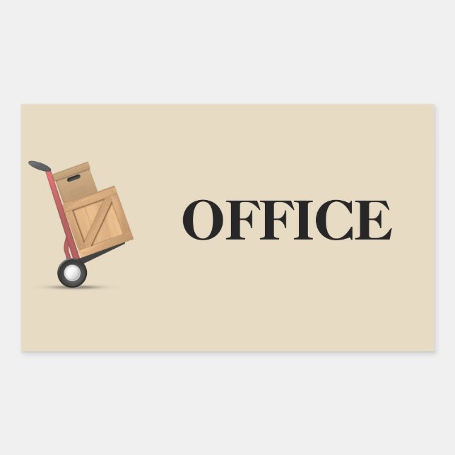 Moving Box Label - Office (Front)