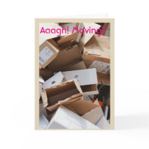 Moving Boxes Congratulations on Your New Home Card
