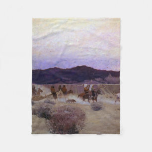 Moving Camp by Newell Convers Wyeth Fleece Blanket