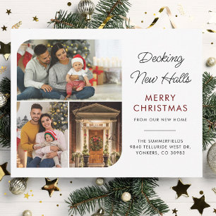 Moving Change of Address Christmas Holidays Photo Holiday Card