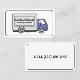 Moving Company Box Truck Business Card
