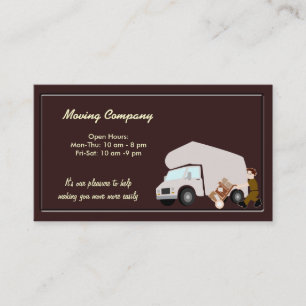 Moving Company Business Card