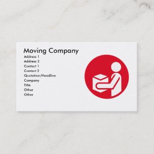 moving company business card