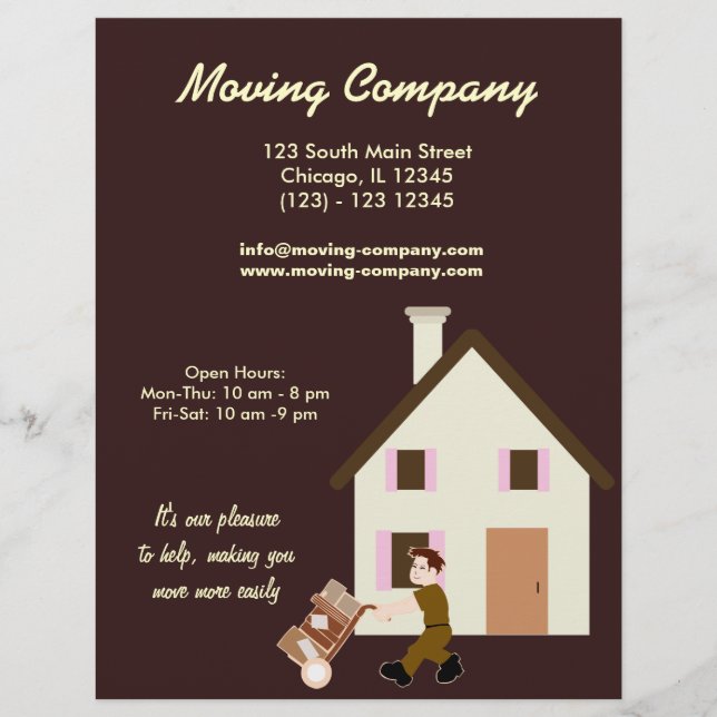 Moving Company Flyer (Front)