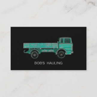 Moving company hauliers movers transport garbage business card