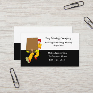 Moving Company Mover Box Business Card