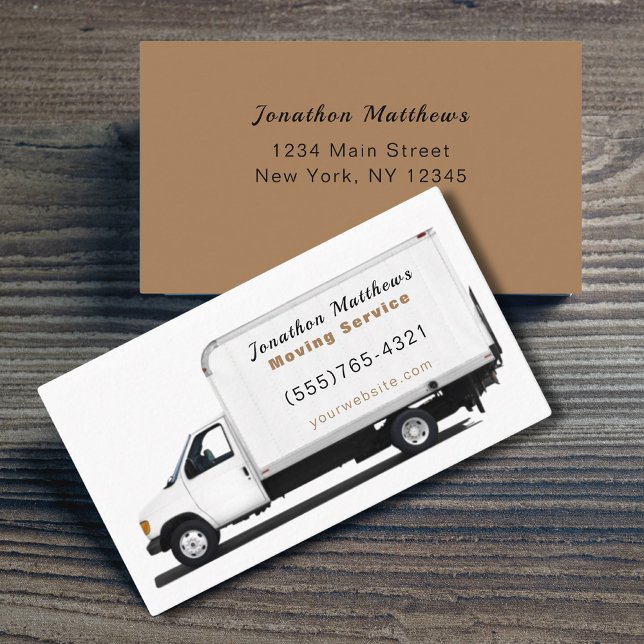 Moving Company Service Business Card (Creator Uploaded)