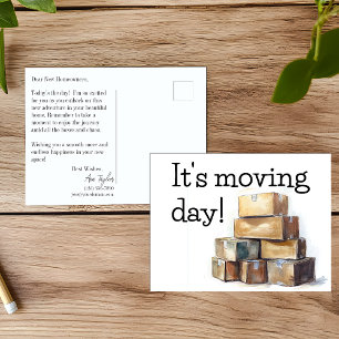 Moving Day Congratulations Postcard