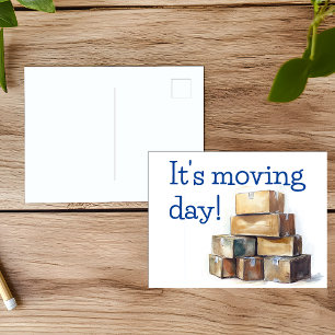 Moving Day Congratulations Postcard
