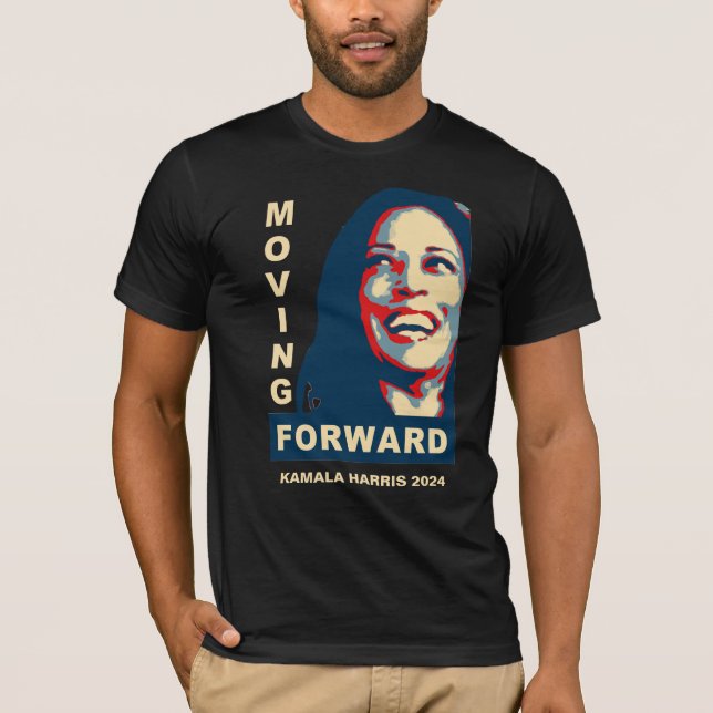MOVING FORWARD Kamala Harris for President 2024 T-Shirt (Front)
