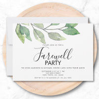 Moving House Farewell Party Invitation