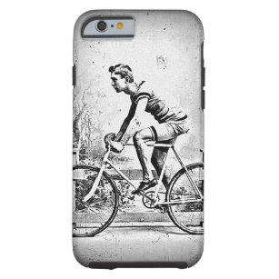 Moving On l Monochrome Cyclist Cycling Tough iPhone 6 Case