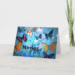 Moving Out of State Card with Butterflies