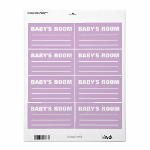 Moving Packing Labels - Baby Room