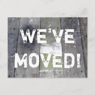 Moving postcards   old distressed wooden planks