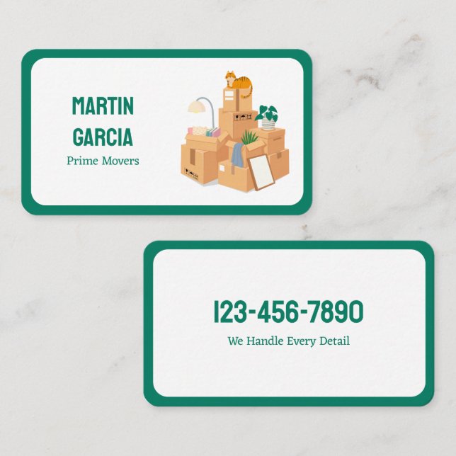 Moving Relocation Business Card (Front/Back)