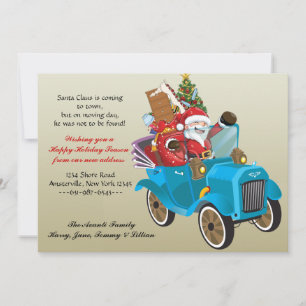 Moving Santa Holiday Moving Announcement