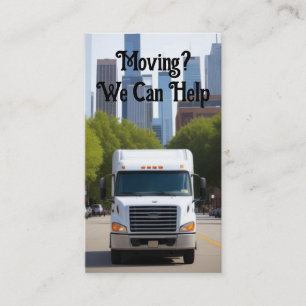Moving Service City Movers Business Card