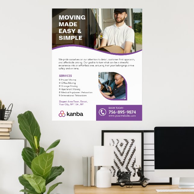 Moving Services Custom Poster (Home Office)