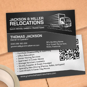 Moving Services - Relocation Business Card