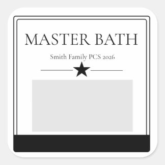 Moving Sticker Room Label