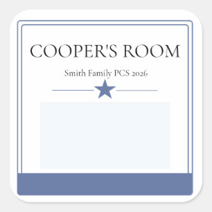 Moving Sticker Room Label