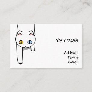 [Moving through Neko-dori (Shiro)] The cat passing Business Card