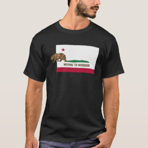 Moving To Missouri Leaving California Designed T-Shirt